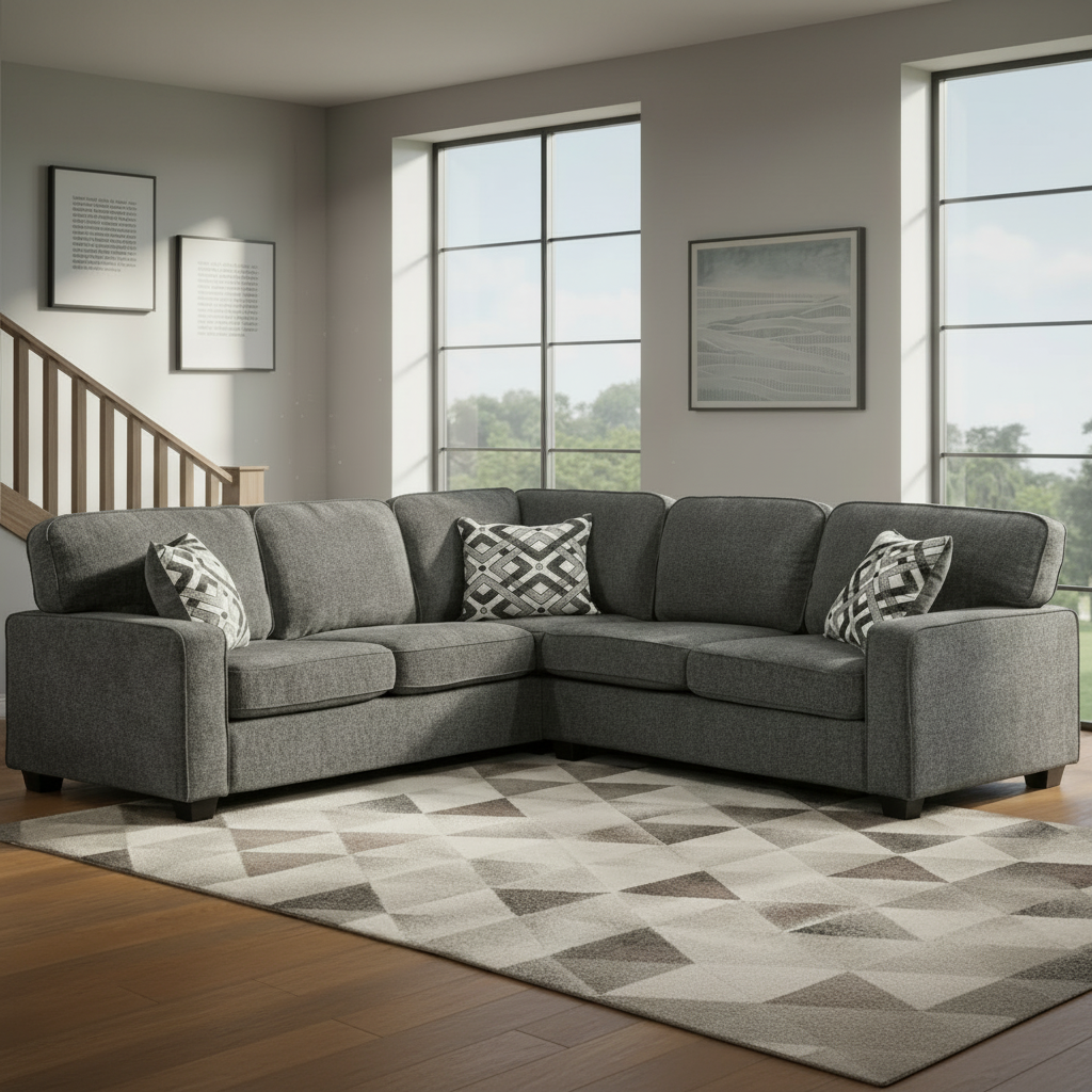 Waylen Grey Fabric Sectional