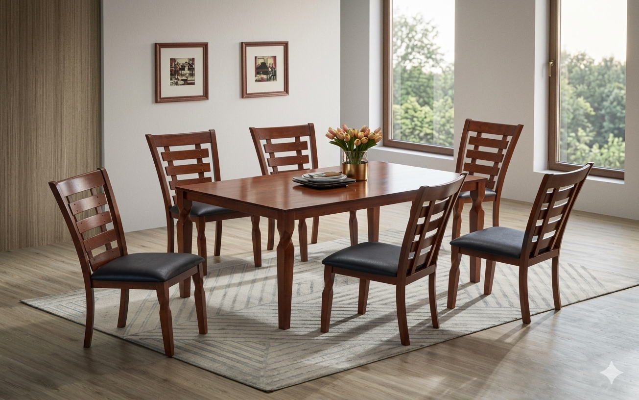 Expresso 6 chairs dinning set