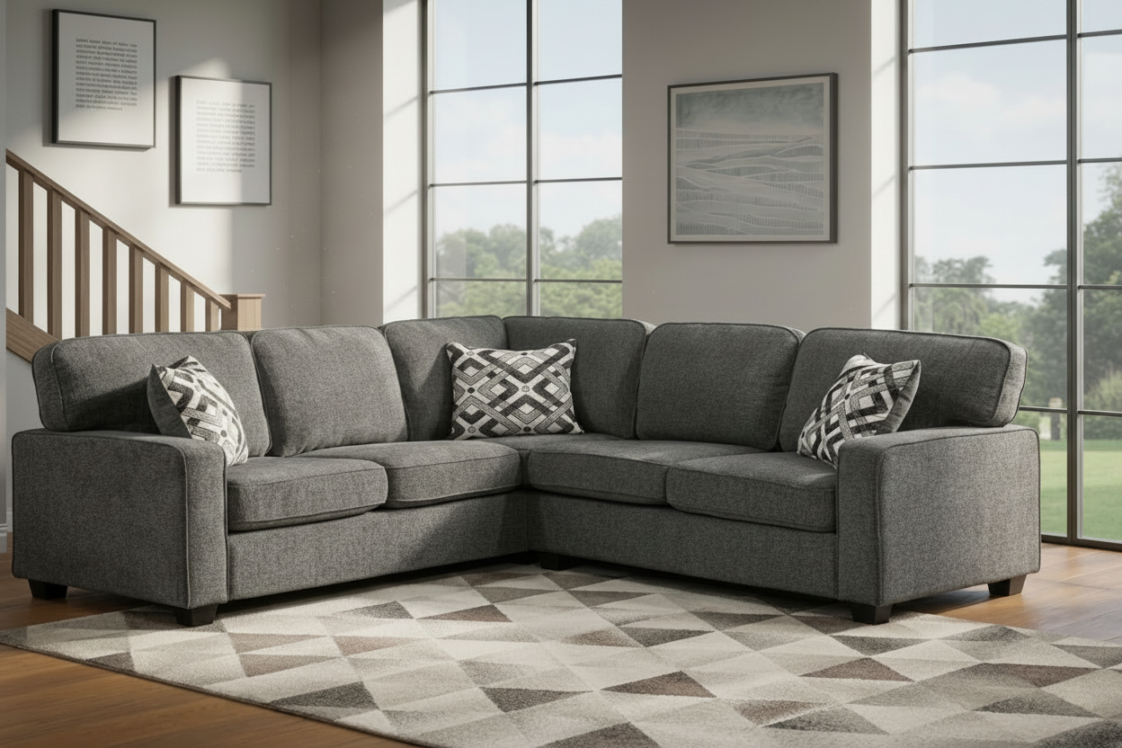 Waylen Grey Fabric Sectional