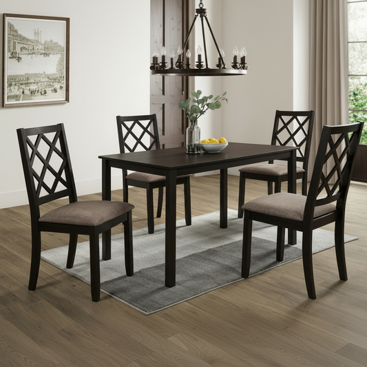 Wood Dining Set 5pc