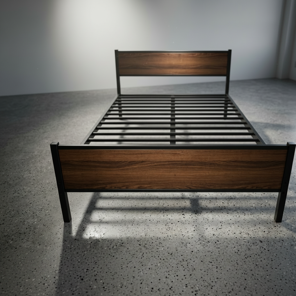 Wood Metal Bed